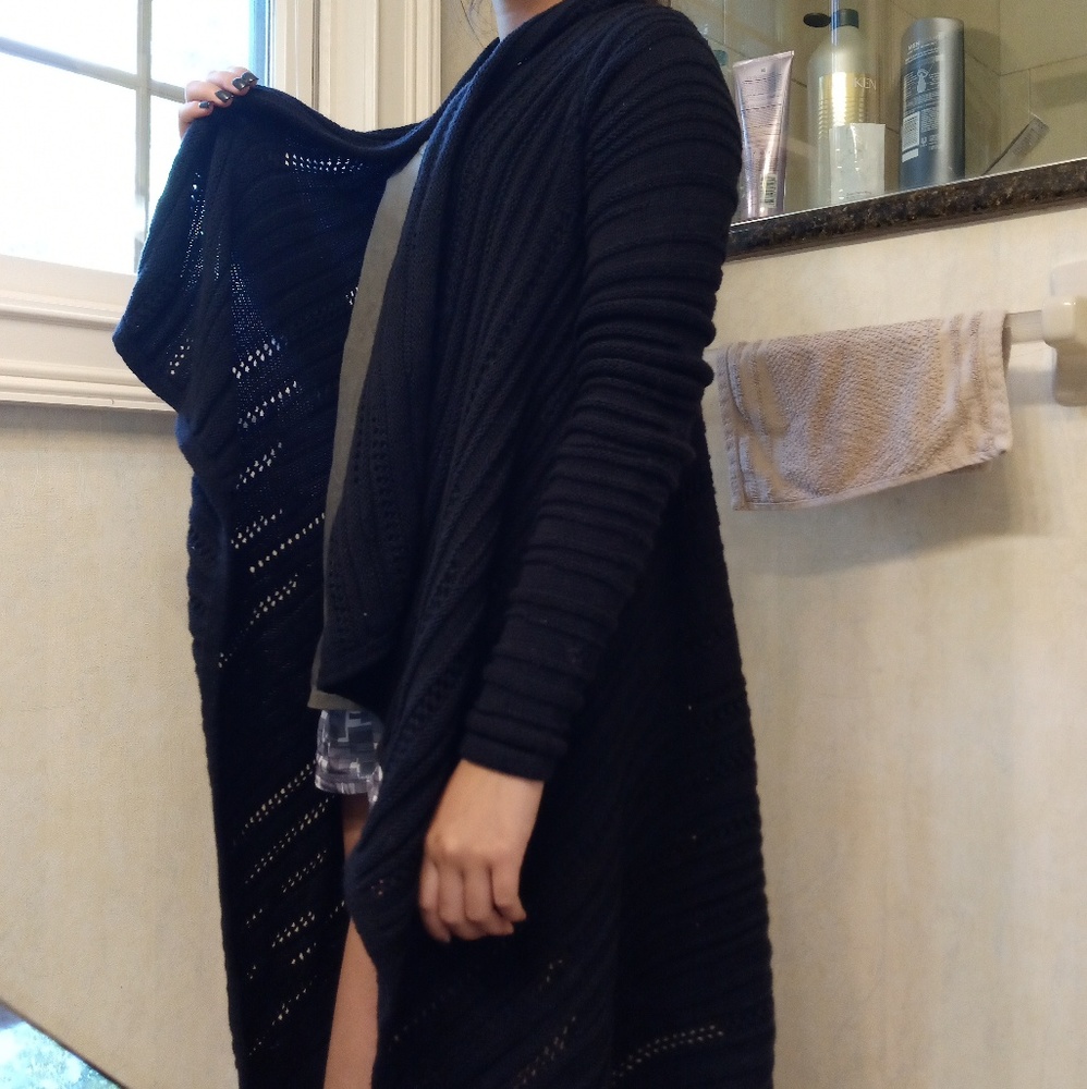 *rare* Brand New Athleta Black Cardigan (xs)